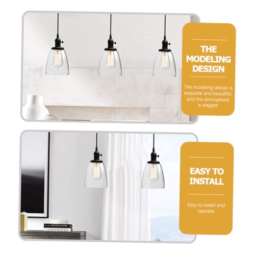 HOMSFOU Moderner Einzelner Pendelleuchter mit Transparentem Glas Dekorative Hängelampe für Wohnzimmer Restaurant und Bar Stilvolle Wohnzimmerlampe mit Warmem Edison licht Vielseitige HOMSFOU Moderner Einzelner Pendelleuchter mit Transparentem Glas Dekorative Hängelampe für Wohnzimmer Restaurant und Bar Stilvolle Wohnzimmerlampe mit Warmem Edison licht Vielseitige von HOMSFOU