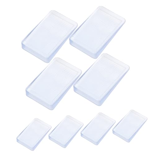 HOMSFOU Möbel-Nivellierscheiben, transparente Keilstabilisatoren für unebene Tische, Schränke und Betten, Nagel-Türstopper, langlebig und vielseitig, 8 Stück von HOMSFOU