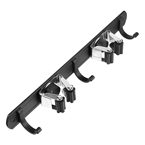 HOMSFOU Mop und Besen Wandhalterung Aluminium Selbstklebender Organizer mit Fächern und Haken Platzsparend für Ordentliche Aufbewahrung von Reinigungswerkzeugen HOMSFOU Mop und Besen Wandhalterung Aluminium Selbstklebender Organizer mit Fächern und Haken Platzsparend für Ordentliche Aufbewahrung von Reinigungswerkzeugen von HOMSFOU