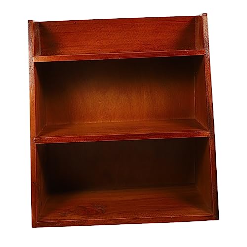 HOMSFOU Multi-Layer Wooden Storage Shelf Für Schreibtisch Praktischer Organizer Für Home Büro Und Küche Stabil Und Langlebig Platzsparende Ablage Für Bücher Kosmetik Und Mehr von HOMSFOU