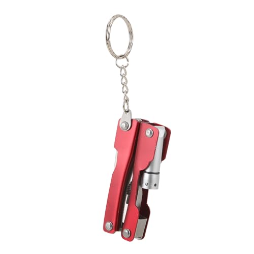 HOMSFOU Multifunktionaler Faltbarer Edelstahl zangenschlüssel mit Integriertem licht Kleiner Outdoor Werkzeug für Camping Notfälle und Reisen von HOMSFOU