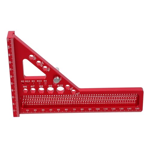 HOMSFOU Multifunktionaler Messwinkel aus Aluminiumlegierung mit Präzisen Bohrlöchern Ergonomischem Design und Dualen Metrischen Skalen für Vielseitige Holzbearbeitung und Tischlerarbeiten HOMSFOU Multifunktionaler Messwinkel aus Aluminiumlegierung mit Präzisen Bohrlöchern Ergonomischem Design und Dualen Metrischen Skalen für Vielseitige Holzbearbeitung und Tischlerarbeiten von HOMSFOU