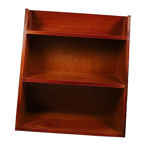 HOMSFOU Multifunktionales Holz Organizer Für Schreibtisch Mehrschicht Ablage Für Bürobedarf Und Handwerksartikel Praktischer Desktop Stauraum Nostalgischem Design von HOMSFOU