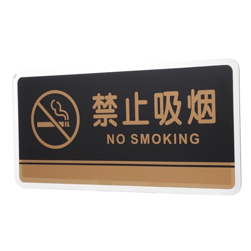 HOMSFOU No Smoking Sign Warnschild für Außenbereiche Akrylmaterial für Restaurants und Plätze Einfach und Praktisch für Rauchfreie Umgebung HOMSFOU No Smoking Sign Warnschild für Außenbereiche Akrylmaterial für Restaurants und Plätze Einfach und Praktisch für Rauchfreie Umgebung von HOMSFOU