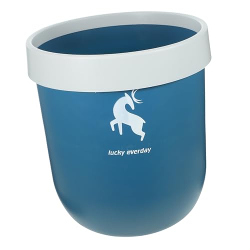 HOMSFOU Nordic Style Papierkorb mit Druckring Runde Abfalltonne für Schlafzimmer Küche und Badezimmer Robuster Mülleimer Zufälliger Farbe für Sauberes Zuhause Zufällige von HOMSFOU