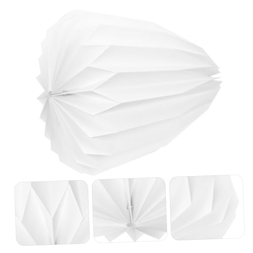 HOMSFOU Origami Lampenschirm aus Robustem Papier Faltbarer Runder Lampenschirm Modernes Design Umweltfreundliche Papierlampenabdeckung Dekorative Hängeleuchte für Wohnzimmer Esszimmer HOMSFOU Origami Lampenschirm aus Robustem Papier Faltbarer Runder Lampenschirm Modernes Design Umweltfreundliche Papierlampenabdeckung Dekorative Hängeleuchte für Wohnzimmer Esszimmer von HOMSFOU
