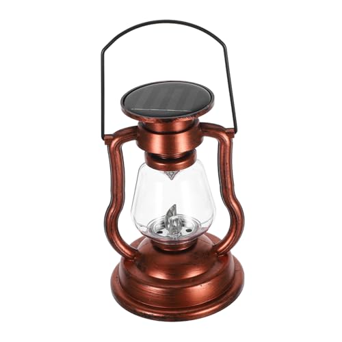 HOMSFOU Outdoor Solar Laterne Retro LED Campinglampe Tragbare Wasserdichte Solarlampe für Garten Hochwertige LED Laterne für Camping und Notfälle Vintage Lampe Kupfer HOMSFOU Outdoor Solar Laterne Retro LED Campinglampe Tragbare Wasserdichte Solarlampe für Garten Hochwertige LED Laterne für Camping und Notfälle Vintage Lampe Kupfer von HOMSFOU