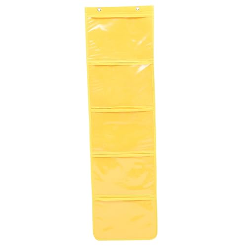HOMSFOU PILDERBUCHSTALLE Veranstalter Aufhängespeicher hängender Gemälde-Organizer Display-Maltasche hängende Zeichentasche funktioniert hängende Tasche Male Bait Bag Vlies Gelb von HOMSFOU
