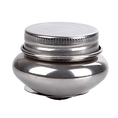 HOMSFOU Pinselreiniger Aus Edelstahl Tragbarer Pinselwaschtopf Mit Deckel Behälter Zum Farbmischen Für Künstlerpinselwascher Wiederverwendbar Und Einfach Zu Reinigen von HOMSFOU