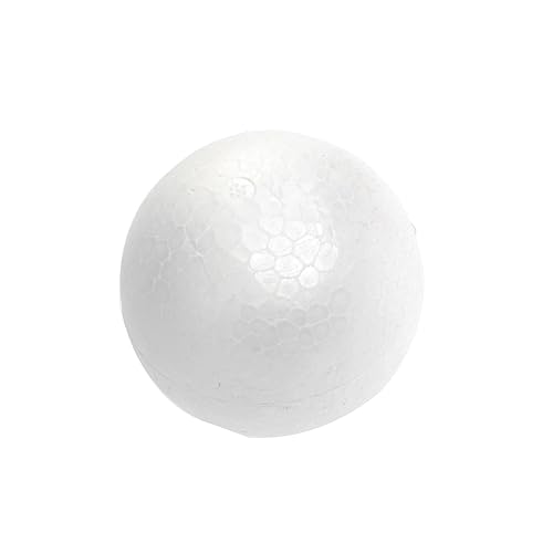 HOMSFOU Polystyrol Weihnachtsdekokugel Weiß Vielseitige Bastelkugel für Christbaumschmuck Bemalbar Leichte Schaummaterial Kugel für Kreative Weihnachtsdekorationen HOMSFOU Polystyrol Weihnachtsdekokugel Weiß Vielseitige Bastelkugel für Christbaumschmuck Bemalbar Leichte Schaummaterial Kugel für Kreative Weihnachtsdekorationen von HOMSFOU