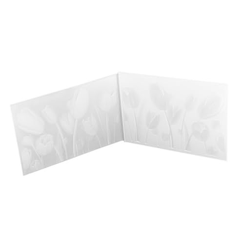 HOMSFOU Präziser Tulpen Prägeschablone Kunststoff für DIY Scrapbooking Filigrane Hintergrundstruktur Schablone Leichtes Folder für Kartengestaltung und Papierbasteleien HOMSFOU Präziser Tulpen Prägeschablone Kunststoff für DIY Scrapbooking Filigrane Hintergrundstruktur Schablone Leichtes Folder für Kartengestaltung und Papierbasteleien von HOMSFOU