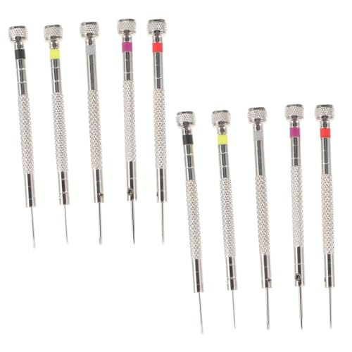 HOMSFOU Präzises Schraubendreher Teilig Edelstahl Uhrmacher Brillen Reparatur Werkzeug mit Rutschfestem Griff Verschiedene für Uhren Sonnenbrillen Handys und Feinarbeiten von HOMSFOU
