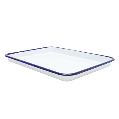 HOMSFOU Quadratische Backform Aus Emaille Backblech Antihaft Herdbackblech Backform Emaille Pizzabackform Ofenblech Backofen Auflaufform Rechteckig Pizzaofenblech Platte Weiß Nostalgie HOMSFOU Quadratische Backform Aus Emaille Backblech Antihaft Herdbackblech Backform Emaille Pizzabackform Ofenblech Backofen Auflaufform Rechteckig Pizzaofenblech Platte Weiß Nostalgie von HOMSFOU