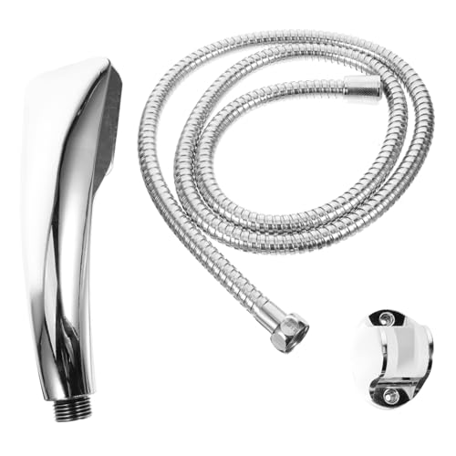 HOMSFOU Quadratischer Hochdruck duschkopf mit Löchern Flexiblem Brauseschlauch und Verstellbarem Halter Multifunktionale Handbrause für Bad und Dusche Einfach Installierbar von HOMSFOU