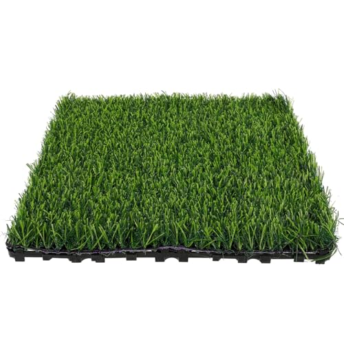 HOMSFOU Rasenboden Im Freien Gartendekor Falsches Gras Grasmatte Landschaftsbau Gefälscht Spielplatz Grünes Gras Für Platten Stoff Matten Künstlich Falscher Rasen Kunstrasen PVC von HOMSFOU