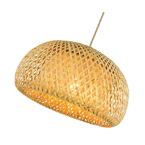 HOMSFOU Rattan Lampenschirm Retro Wandleuchte Handgefertigt Rustikales Deckenlampen Cover Stilvolles Design für Wohnzimmer Schlafzimmer Restaurant und Hotels nicht Dimmbar ohne HOMSFOU Rattan Lampenschirm Retro Wandleuchte Handgefertigt Rustikales Deckenlampen Cover Stilvolles Design für Wohnzimmer Schlafzimmer Restaurant und Hotels nicht Dimmbar ohne von HOMSFOU