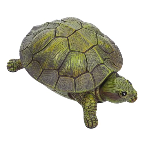 HOMSFOU Realistische Schildkröten-schlüsselbox Groß Verstecktes Schlüsselversteck Wetterfeste Garten-deko Diskrete Aufbewahrung für Ersatzschlüssel Schmuck und Kleine Wertgegenstände von HOMSFOU