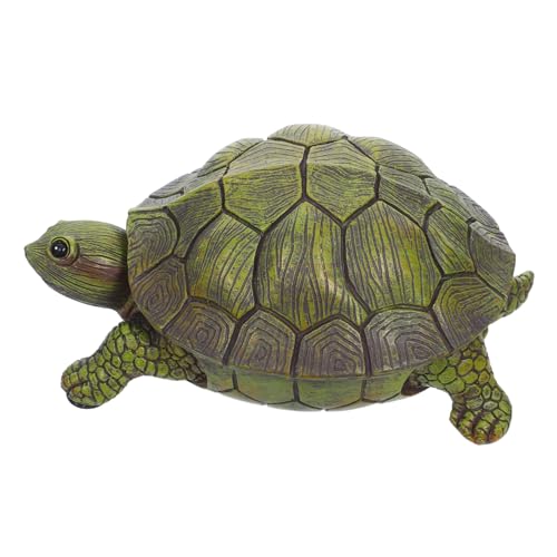 HOMSFOU Realistischer Schildkröten schlüsselverstecker für Außenbereich Wetterfeste Schlüsselbox Diskrete Aufbewahrung für Ersatzschlüssel und Kleine Gegenstände für Garten Terrasse von HOMSFOU