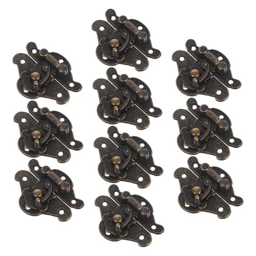 HOMSFOU Retro Vintage Kleine Riegel Verschluss Metall Latch für Holz Schmuckbox Langlebiger Zinklegierung Scharnierverschluss Einfache Montage Geeignet für Kleine Holzkisten und Möbel HOMSFOU Retro Vintage Kleine Riegel Verschluss Metall Latch für Holz Schmuckbox Langlebiger Zinklegierung Scharnierverschluss Einfache Montage Geeignet für Kleine Holzkisten und Möbel von HOMSFOU