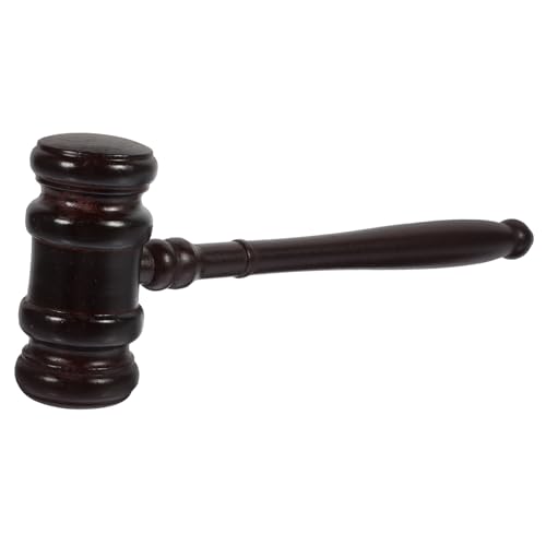 HOMSFOU Richterhammer aus Holz mit Glatter Oberfläche Praktischer Auktionshammer für Juristen und Richter Handgefertigter Holzhammer als und Dekoration Teilig von HOMSFOU
