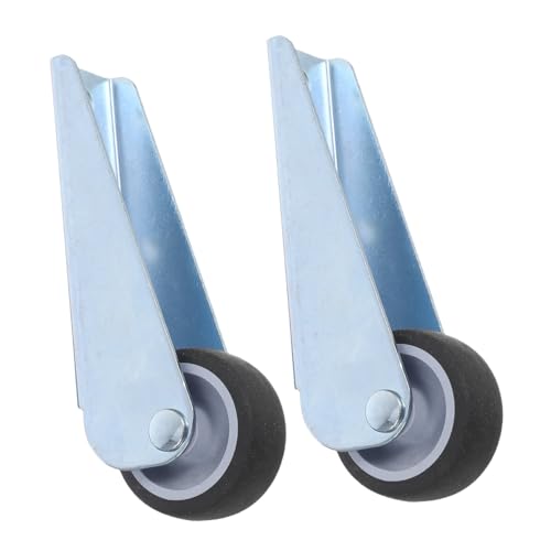 HOMSFOU Robuste Rollen für Schiebetüren, Gummirollen mit verbesserter Tragfähigkeit, seitliche Bodenmontage für Bildschirmtore, Bett- und Schranktüren, 2 Stück von HOMSFOU