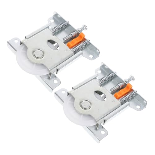 HOMSFOU Robuste Schiebetürführung mit Kugellager-Rollen, Kleiderschrank-Türrollen, Ersatz für Schrank, Schrank, leichtgängig, geräuschlos, 2 Stück von HOMSFOU