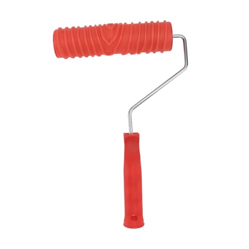 HOMSFOU Rote DIY Wanddekoration Farbroller mit Gummi Holzmaserung Muster für Textur und Farbe auf Wasserbasis Kunststoffgriff für Zuhause geprägte Kunst und Wandverzierung HOMSFOU Rote DIY Wanddekoration Farbroller mit Gummi Holzmaserung Muster für Textur und Farbe auf Wasserbasis Kunststoffgriff für Zuhause geprägte Kunst und Wandverzierung von HOMSFOU