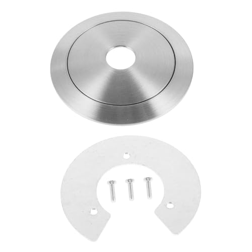 HOMSFOU Runde Glas Lampenschirm Ersatz mit Metall Fixierungsringen Langlebige Lampenhalterung Einfache Montage Passend für Leuchten Teiliges Adapter Zubehör für Kronleuchter und von HOMSFOU