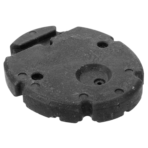 HOMSFOU Runde Lampenbasis aus Kunststoff mit Gewichtsblock Stabile Tischlampenunterlage Schwerer Standfuß für Boden Schreibtischlampen Rutschfeste Halterung für Sicheren Stand von HOMSFOU