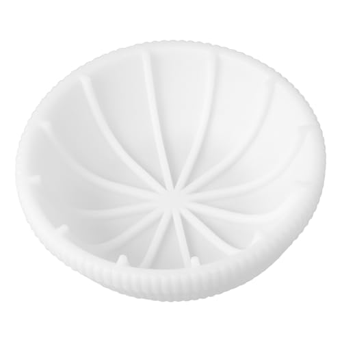HOMSFOU Runde Silikon Schüsselform für Resin Gießen DIY Epoxidharzform für Schmuck Aufbewahrung Kerzenhalter Beton Sukkulenten Pflanzgefäß Handliche Kleine Schüssel Streifiges Design von HOMSFOU