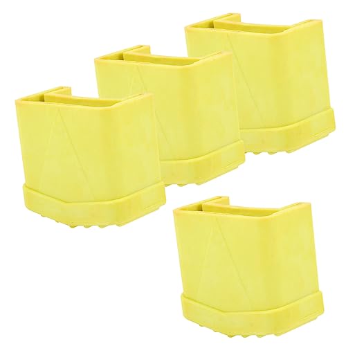 Rutschfeste Leiterfüße, strapazierfähige Gummi-Pads für verbesserte und Stabilität, Treppen, geeignet für den Innen- und Außenbereich, schützt Böden und reduziert Lärm, 4 Stück von HOMSFOU
