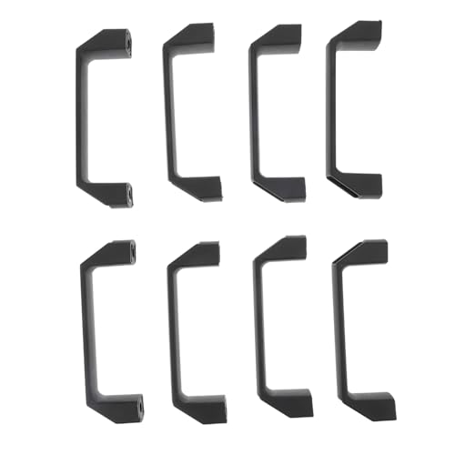 HOMSFOU Schrankgriffe aus Nylon, quadratisch, ergonomisch, für elektrische Boxen, Schränke, Kleiderschränke, mit Abstand, Schwarz, 8 Stück HOMSFOU Schrankgriffe aus Nylon, quadratisch, ergonomisch, für elektrische Boxen, Schränke, Kleiderschränke, mit Abstand, Schwarz, 8 Stück von HOMSFOU