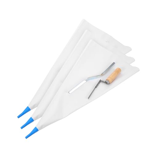 HOMSFOU Schwerer Mörtelbeutel mit Metallspitze Wiederverwendbarer Zement-fugenbeutel Luftdicht Verschließbar Verschleißfest für Maurerarbeiten und Fliesenfugen Inklusive Beschriftungsfeld HOMSFOU Schwerer Mörtelbeutel mit Metallspitze Wiederverwendbarer Zement-fugenbeutel Luftdicht Verschließbar Verschleißfest für Maurerarbeiten und Fliesenfugen Inklusive Beschriftungsfeld von HOMSFOU