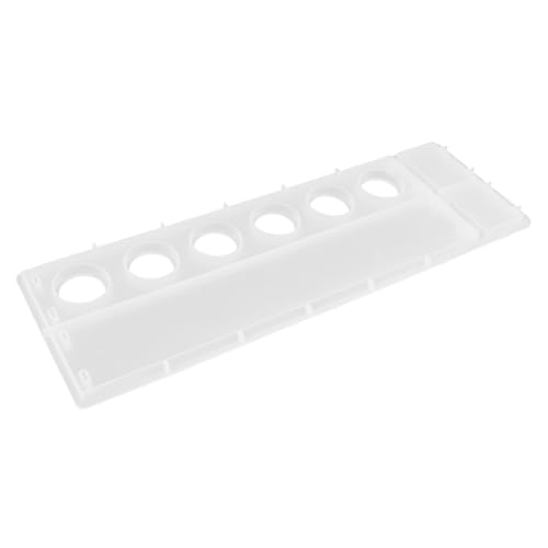 HOMSFOU Sechs-gitter-tassenhalterform Tablett Gussschalenform Silikonform Selber Machen Epoxid-getränkehalterform Schalenform Aus Silikon Silikonformen Für Tassenablage Kieselgel Weiß von HOMSFOU