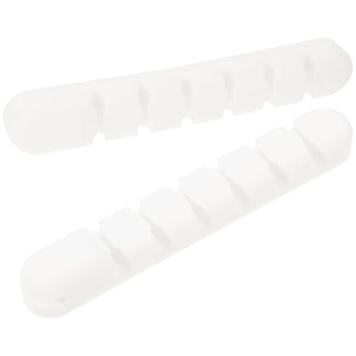 HOMSFOU Selbstklebende Kabel-Clip-Halter, Schreibtisch-Kabel-Organizer für ordentliches Kabelmanagement für Zuhause, Büros, Nachttische, langlebiges Silikon-Design, Weiß, 2 Stück HOMSFOU Selbstklebende Kabel-Clip-Halter, Schreibtisch-Kabel-Organizer für ordentliches Kabelmanagement für Zuhause, Büros, Nachttische, langlebiges Silikon-Design, Weiß, 2 Stück von HOMSFOU