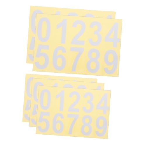 HOMSFOU Selbstklebende reflektierende Briefkasten-Nummernaufkleber, Hausnummern für den Außenbereich, Adressaufkleber für Briefkästen, Türen und Mülleimer, langlebig, einfache Anwendung, 5 Stück HOMSFOU Selbstklebende reflektierende Briefkasten-Nummernaufkleber, Hausnummern für den Außenbereich, Adressaufkleber für Briefkästen, Türen und Mülleimer, langlebig, einfache Anwendung, 5 Stück von HOMSFOU