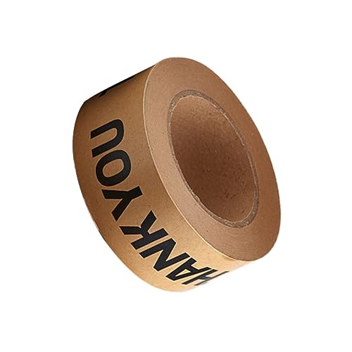 HOMSFOU Selbstklebendes Beschreibbares Kraftpapier Packband Reißfestes Versand und Paketklebeband Umweltfreundlich Stark Haftend Vielseitig für Lager Versand und Verpackung von HOMSFOU