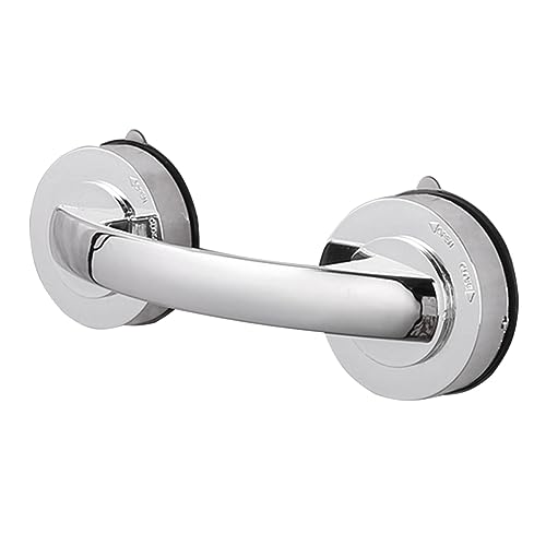 HOMSFOU Sicherheits Haltegriff Für Badewanne Mit Starken Saugnäpfen Rutschfester Handlauf Für Senioren Wandmontierbarer Badgriff Silber Für Dusche Und Wc von HOMSFOU