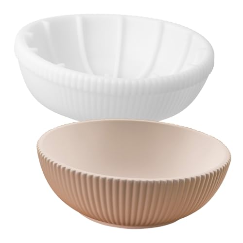 HOMSFOU Silikon Schalenform für Harzgießen Flexible Runde Form für DIY Schmuckbehälter Kerzenhalter Beton und Einfache Entformung Kleine für Bastler und Dekoration von HOMSFOU