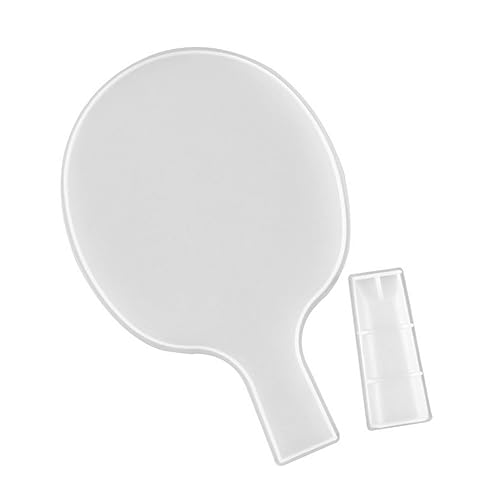 HOMSFOU Silikonform für DIY Tischtennis Schläger Modell Hochwertigem Silikon Einfach zu Entformen Waschbar und Wiederverwendbar für Ihre Bastelprojekte von HOMSFOU