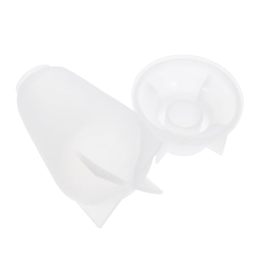 HOMSFOU Silikonform für Resin-gießen Flexible Lampenform mit Stabilem Sockel Hitzebeständig Klare Erscheinung Einfaches Entformen Geeignet für Kerzen Seifen Blumen und Dekorationen von HOMSFOU