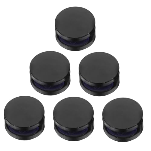 HOMSFOU Spiegelklammern aus Legierung für Wandspiegel, runde Halterungen, sichere Metall-Glas-Klemmen mit Schrauben und Dübeln für rahmenlose und dekorative Stile, 6 Stück von HOMSFOU