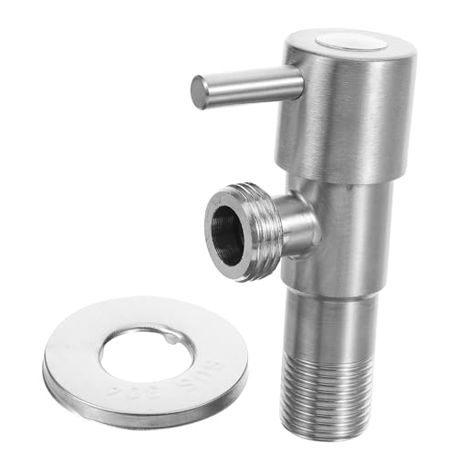 HOMSFOU Stainless Steel Angle Stop Valve For Faucet Modern Water Control Valve For Pool And Plumbing Durable Water Flow Control With Easy Operation HOMSFOU Stainless Steel Angle Stop Valve For Faucet Modern Water Control Valve For Pool And Plumbing Durable Water Flow Control With Easy Operation von HOMSFOU