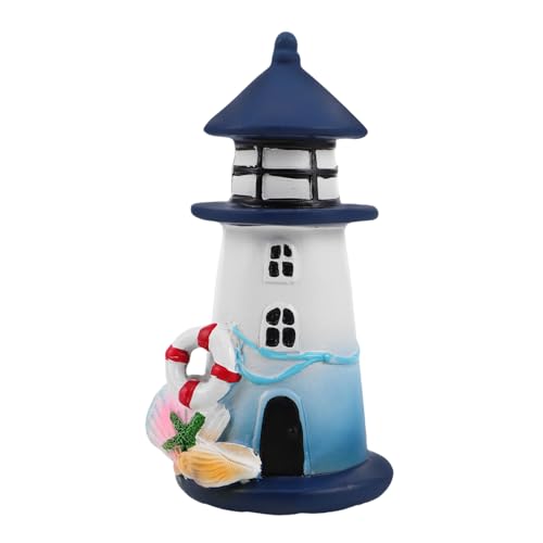 HOMSFOU Stehlampe -Lampenabdeckung Strandzubehör nautischer Leuchtturm Leuchtturm Stranddekorationen Lighthouse Yard Dekorationen Seehunde Dekoration Ozeanthema Tischdekoration von HOMSFOU