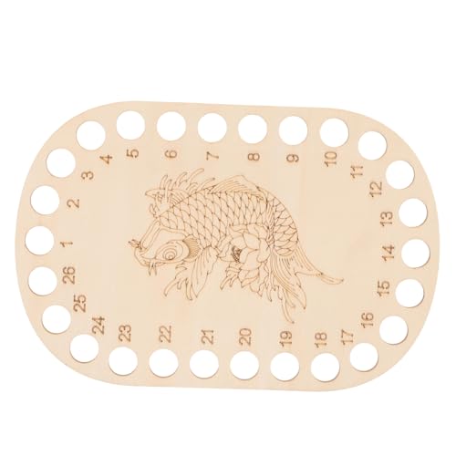 HOMSFOU Stickgarn Organizer Holz Kreuzstich Floss Organizer Fadenhalter Keeper Stickgarnhalter Garnwickelplatte Nähgarn-aufbewahrungsplatte Stickwerkzeug von HOMSFOU