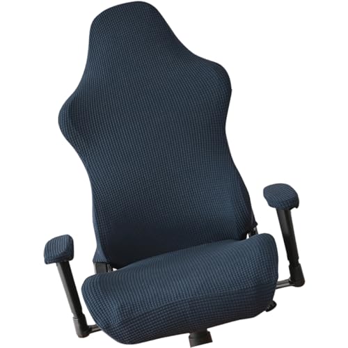 HOMSFOU Stretchbarer Stuhlbezug für Gaming Stühle Waschbarer und Elastischer Schutzbezug Geeignet für Büro Zuhause Computer und Cobalt Blau von HOMSFOU