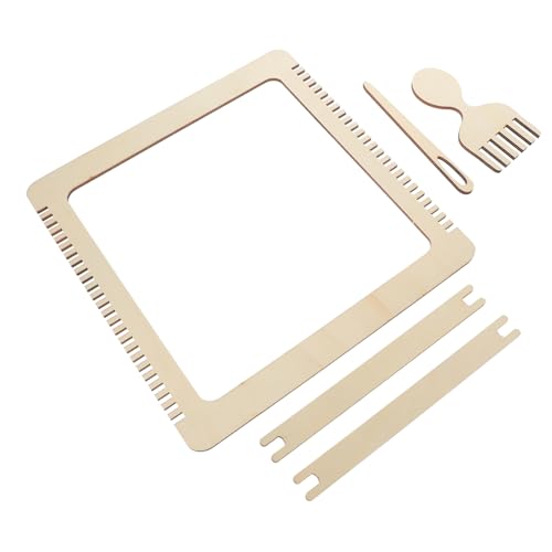 HOMSFOU Strickmaschinen Set Strickset Strickwebstuhl Strickwebstuhl Werkzeugmaschine Webstuhl Für Wandteppiche Webbrett Teppichwebstuhl Deckenwebstuhl Wandteppich Decke Aus Holz von HOMSFOU