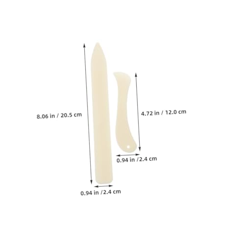 HOMSFOU Teiliges Falzbein Kunststoff Bone Folder für Präzises Falten Scoring Burnishing Papier Kartenherstellung Buchbinden Scrapbooking Handwerk Kompakt Leicht Transportabel von HOMSFOU
