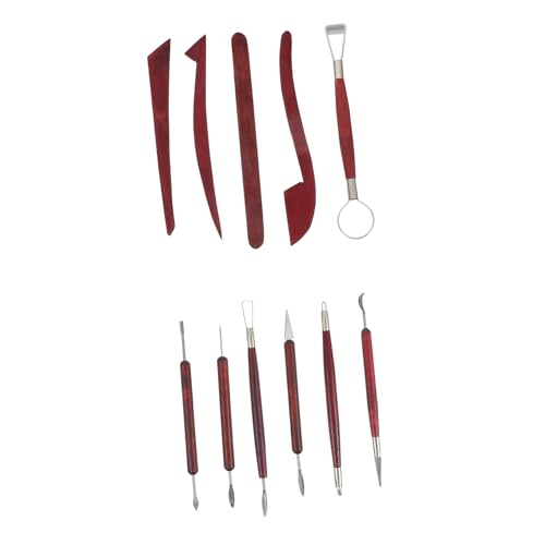 HOMSFOU Teiliges Tonwerkzeug aus Rostfreiem Material Langlebige Keramik Skulpturwerkzeuge mit Ergonomischem Griff Geeignet für Modellierung Schnitzerei DIY Kunstprojekte HOMSFOU Teiliges Tonwerkzeug aus Rostfreiem Material Langlebige Keramik Skulpturwerkzeuge mit Ergonomischem Griff Geeignet für Modellierung Schnitzerei DIY Kunstprojekte von HOMSFOU