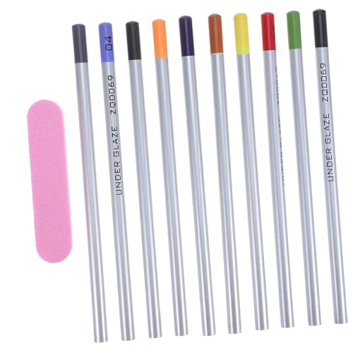 HOMSFOU Teiliges Unterglasur-malkreiden für Keramik Langlebige Holzstifte für Präzises Konturieren Vielseitig Einsetzbar zum Bemalen Dekorieren und Schattieren von Töpferwaren für Anfänger von HOMSFOU